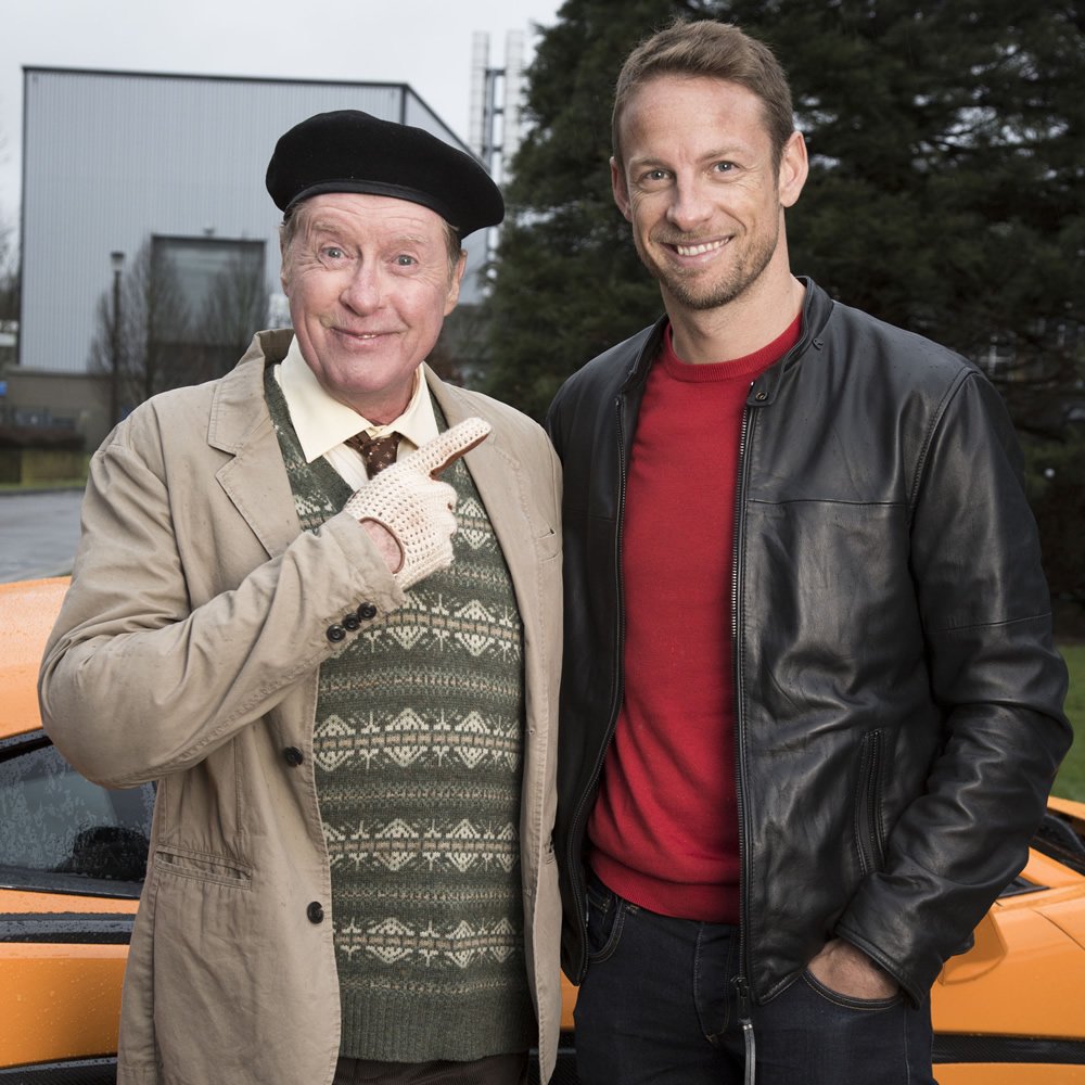 Some Mothers Do 'Ave 'Em. Image shows from L to R: Frank Spencer (Michael Crawford), Jenson Button. Copyright: BBC. Some Mothers Do 'Ave 'Em. Image shows from L to R: Frank Spencer (Michael Crawford), Jenson Button. Copyright: BBC.