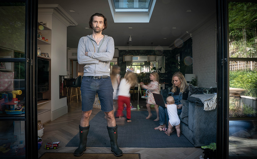 Staged. Image shows from L to R: David (David Tennant), Georgia (Georgia Tennant). Copyright: BBC / Simon Ridgeway. Staged. Image shows from L to R: David (David Tennant), Georgia (Georgia Tennant). Copyright: BBC / Simon Ridgeway.