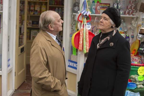 Still Open All Hours. Image shows from L to R: Granville (David Jason), Mrs Featherstone (Stephanie Cole). Copyright: BBC. Still Open All Hours. Image shows from L to R: Granville (David Jason), Mrs Featherstone (Stephanie Cole). Copyright: BBC.
