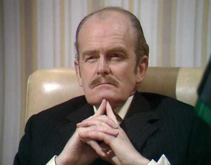 The Fall And Rise Of Reginald Perrin. C.J. (John Barron). Copyright: BBC. The Fall And Rise Of Reginald Perrin. C.J. (John Barron). Copyright: BBC.