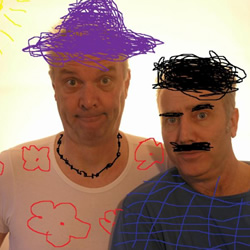 Beach Hut Mutts - Free. Image shows from L to R: Roy Hutchins, Tony Haase. Copyright: BBC. Beach Hut Mutts - Free. Image shows from L to R: Roy Hutchins, Tony Haase. Copyright: BBC.