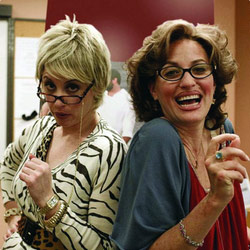 Ronna & Beverly. Image shows from L to R: Jessica Chaffin, Jamie Denbo. Copyright: BBC. Ronna & Beverly. Image shows from L to R: Jessica Chaffin, Jamie Denbo. Copyright: BBC.