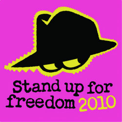 Stand Up For Freedom. Copyright: Hat Trick Productions. Stand Up For Freedom. Copyright: Hat Trick Productions.