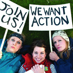 The Boom Jennies: We Want Action. Copyright: Thames Television. The Boom Jennies: We Want Action. Copyright: Thames Television.