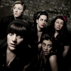Lady Garden. Image shows from L to R: Eleanor Thom, Beattie Edmondson, Rose Johnson, Camille Ucan, Hannah Dodd. Lady Garden. Image shows from L to R: Eleanor Thom, Beattie Edmondson, Rose Johnson, Camille Ucan, Hannah Dodd.