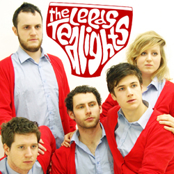 The Leeds Tealights: Animals with Jobs. Image shows from L to R: Ed Smith, Jack Barry, Pete Starr, Patrick Turpin, Annie McGrath. Copyright: Komedia Entertainment / Smooth Operations. The Leeds Tealights: Animals with Jobs. Image shows from L to R: Ed Smith, Jack Barry, Pete Starr, Patrick Turpin, Annie McGrath. Copyright: Komedia Entertainment / Smooth Operations.