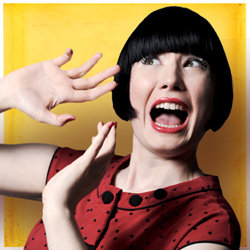Bec Hill is More Afraid of You Than You Are of Her!. Bec Hill. Copyright: Kudos Productions. Bec Hill is More Afraid of You Than You Are of Her!. Bec Hill. Copyright: Kudos Productions.