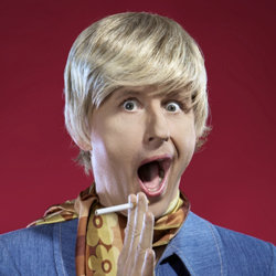 Bob Downe... Smokin'. Mark Trevorrow. Copyright: BBC. Bob Downe... Smokin'. Mark Trevorrow. Copyright: BBC.