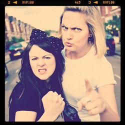 Checkley and Bush's Comedy Riot!. Image shows from L to R: Laura Checkley, Victoria Bush. Checkley and Bush's Comedy Riot!. Image shows from L to R: Laura Checkley, Victoria Bush.