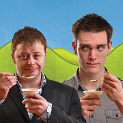 Making Life Taste Funnier. Image shows from L to R: Sean Turner, Graham Oakes. Making Life Taste Funnier. Image shows from L to R: Sean Turner, Graham Oakes.