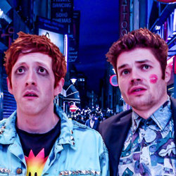 Guilt & Shame: Up All Night. Image shows from L to R: Robert Cawsey, Gabriel Bisset-Smith. Copyright: BBC. Guilt & Shame: Up All Night. Image shows from L to R: Robert Cawsey, Gabriel Bisset-Smith. Copyright: BBC.