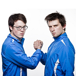 Kieran and Joe: Friends of Steel. Image shows from L to R: Joe Parham, Kieran Hodgson. Kieran and Joe: Friends of Steel. Image shows from L to R: Joe Parham, Kieran Hodgson.