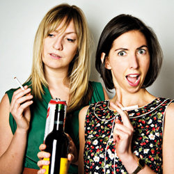 Bad Advice - Free. Image shows from L to R: Sarah Pearce, Lauren Shearing. Bad Advice - Free. Image shows from L to R: Sarah Pearce, Lauren Shearing.