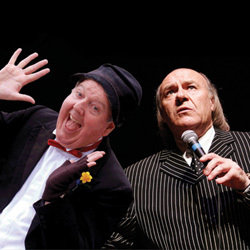 Mick Miller and Jimmy Cricket. Image shows from L to R: Jimmy Cricket, Mick Miller. Copyright: BBC. Mick Miller and Jimmy Cricket. Image shows from L to R: Jimmy Cricket, Mick Miller. Copyright: BBC.