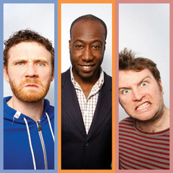 Can You Put This in the Bin for Me? - Free. Image shows from L to R: Michael Mooney, Anthony Ayton, Rue Barratt. Can You Put This in the Bin for Me? - Free. Image shows from L to R: Michael Mooney, Anthony Ayton, Rue Barratt.