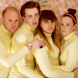 Oyster Eyes Presents: Some Rice. Image shows from L to R: Liam Stewart, Phil Dunning, Natasia Demetriou, Phoebe Walsh. Oyster Eyes Presents: Some Rice. Image shows from L to R: Liam Stewart, Phil Dunning, Natasia Demetriou, Phoebe Walsh.