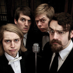 Aaaand Now for Something Completely Wireless - Free. Image shows from L to R: Tom Skelton, Daniel Roberts, Chris Turner, Dougie Walker. Aaaand Now for Something Completely Wireless - Free. Image shows from L to R: Tom Skelton, Daniel Roberts, Chris Turner, Dougie Walker.
