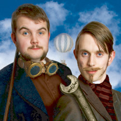 Morgan & West: Clockwork Miracles. Image shows from L to R: Rhys Morgan, Robert West. Morgan & West: Clockwork Miracles. Image shows from L to R: Rhys Morgan, Robert West.