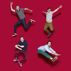 The Three Englishmen: Squares. Image shows from L to R: Ben Cottam, Nick Hall, Jack Hartnell, Tom Hensby. The Three Englishmen: Squares. Image shows from L to R: Ben Cottam, Nick Hall, Jack Hartnell, Tom Hensby.