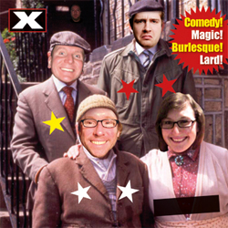 Yorkshire Comedy Cabaret IV: Jokers, Born And Interbred - Free. Image shows from L to R: Graham Lee, James Christopher, Richard Scully, Trixie Passion. Yorkshire Comedy Cabaret IV: Jokers, Born And Interbred - Free. Image shows from L to R: Graham Lee, James Christopher, Richard Scully, Trixie Passion.