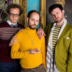 BEASTS. Image shows from L to R: Owen Roberts, James McNicholas, Ciarán Dowd. Copyright: Zeppotron. BEASTS. Image shows from L to R: Owen Roberts, James McNicholas, Ciarán Dowd. Copyright: Zeppotron.
