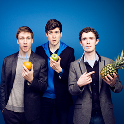 Foil, Arms and Hog - Late Night Irish Sketch Comedy. Image shows from L to R: Sean Finegan, Conor McKenna, Sean Flanagan. Foil, Arms and Hog - Late Night Irish Sketch Comedy. Image shows from L to R: Sean Finegan, Conor McKenna, Sean Flanagan.