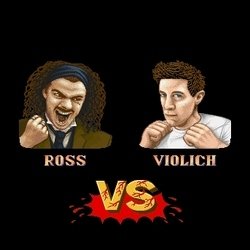 Ross vs Violich - Pistols at 3.55pm. Image shows from L to R: James Ross, Steve Violich. Copyright: BBC. Ross vs Violich - Pistols at 3.55pm. Image shows from L to R: James Ross, Steve Violich. Copyright: BBC.
