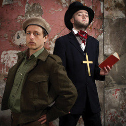 Moraletry - PBH's Free Fringe. Image shows from L to R: Richard Purnell, Gary Hartley. Moraletry - PBH's Free Fringe. Image shows from L to R: Richard Purnell, Gary Hartley.
