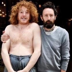 Mr Phil Kay and Thee Cameron St. Clair are: Men Utd. Image shows from L to R: Cameron St. Clair, Phil Kay. Copyright: Made In Manchester Productions. Mr Phil Kay and Thee Cameron St. Clair are: Men Utd. Image shows from L to R: Cameron St. Clair, Phil Kay. Copyright: Made In Manchester Productions.