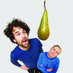 Short & Curly - A Ripe Pear. Image shows from L to R: Paul F Taylor, Rebecca Shorrocks. Copyright: BBC. Short & Curly - A Ripe Pear. Image shows from L to R: Paul F Taylor, Rebecca Shorrocks. Copyright: BBC.