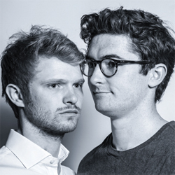 The Pin. Image shows from L to R: Alexander Owen, Ben Ashenden. The Pin. Image shows from L to R: Alexander Owen, Ben Ashenden.