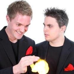 Young & Strange - Magic, Illusion and a Hate for Each Other. Image shows from L to R: Sam Strange, Richard Young. Copyright: BBC. Young & Strange - Magic, Illusion and a Hate for Each Other. Image shows from L to R: Sam Strange, Richard Young. Copyright: BBC.