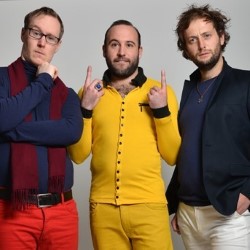Clever Peter: The Dreams Factory. Image shows from L to R: Richard Bond, William Hartley, Ed Eales-White. Copyright: Cult TV Productions. Clever Peter: The Dreams Factory. Image shows from L to R: Richard Bond, William Hartley, Ed Eales-White. Copyright: Cult TV Productions.