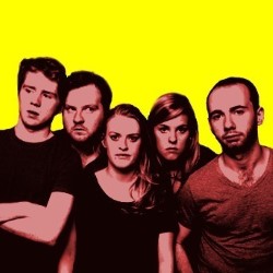 The Jest. Image shows from L to R: Jack Stanley, Luke Theobald, Ella Ainsworth, Bryony Twydle, Tristan Rogers. Copyright: Avalon Television. The Jest. Image shows from L to R: Jack Stanley, Luke Theobald, Ella Ainsworth, Bryony Twydle, Tristan Rogers. Copyright: Avalon Television.
