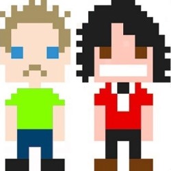 McNeil and Pamphilon Go 8-Bit!. Image shows from L to R: Steve McNeil, Sam Pamphilon. Copyright: Zero Facility Films / Chris Lane Productions. McNeil and Pamphilon Go 8-Bit!. Image shows from L to R: Steve McNeil, Sam Pamphilon. Copyright: Zero Facility Films / Chris Lane Productions.
