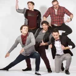 The Noise Next Door's Comedy Lock-In. Image shows from L to R: Matt Grant, Tom Houghton, Sam Pacelli, Charlie Granville, Tom Livingstone. The Noise Next Door's Comedy Lock-In. Image shows from L to R: Matt Grant, Tom Houghton, Sam Pacelli, Charlie Granville, Tom Livingstone.
