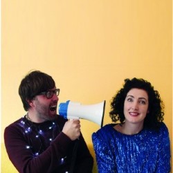 Cassie Atkinson and Oh Standfast: Comedy in Progress. Image shows from L to R: Graham Goddard, Cassie Atkinson. Cassie Atkinson and Oh Standfast: Comedy in Progress. Image shows from L to R: Graham Goddard, Cassie Atkinson.