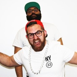 Dopeness: A Guide to Hip-Hop. Image shows from L to R: Sunil Patel, Daryl Perry. Copyright: King Bert Productions. Dopeness: A Guide to Hip-Hop. Image shows from L to R: Sunil Patel, Daryl Perry. Copyright: King Bert Productions.