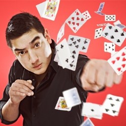 Card Ninja. Javier Jarquin. Copyright: BBC. Card Ninja. Javier Jarquin. Copyright: BBC.