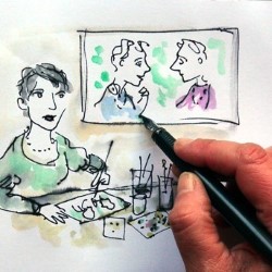 Lisa Gornick's Live Drawing Show. Lisa Gornick's Live Drawing Show.