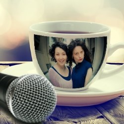 2 Girls, 1 Cup of Comedy. Image shows from L to R: Sam Baines, Helen Sorren. 2 Girls, 1 Cup of Comedy. Image shows from L to R: Sam Baines, Helen Sorren.