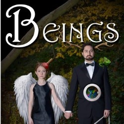 BEINGS. Image shows from L to R: Susan Harrison, Andrew Gentilli. BEINGS. Image shows from L to R: Susan Harrison, Andrew Gentilli.