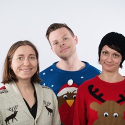 I Wish It Could Be Christmas Everyday.... Image shows from L to R: Kit Murdock, Aaron Twitchen, Claire Corfield. I Wish It Could Be Christmas Everyday.... Image shows from L to R: Kit Murdock, Aaron Twitchen, Claire Corfield.