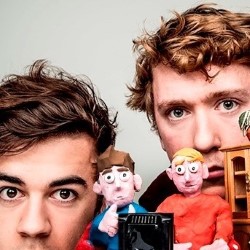 Giants. Image shows from L to R: Will Hislop, Barney Fishwick. Giants. Image shows from L to R: Will Hislop, Barney Fishwick.