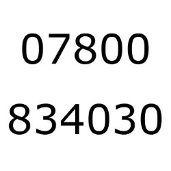 07800 834030. 07800 834030.