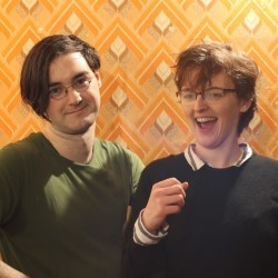 Conor O'Toole And Ruth Hunter Are Fine With This. Image shows from L to R: Conor O'Toole, Ruth Hunter. Conor O'Toole And Ruth Hunter Are Fine With This. Image shows from L to R: Conor O'Toole, Ruth Hunter.