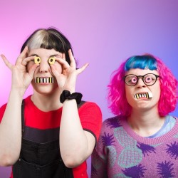 Siân and Zoë's Sugar Coma Fever Nightmare. Image shows from L to R: Siân Docksey, Zoë Tomalin. Siân and Zoë's Sugar Coma Fever Nightmare. Image shows from L to R: Siân Docksey, Zoë Tomalin.