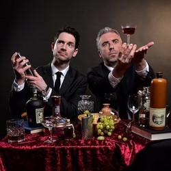 The Thinking Drinkers: History of Alcohol. Image shows from L to R: Tom Sandham, Ben McFarland. The Thinking Drinkers: History of Alcohol. Image shows from L to R: Tom Sandham, Ben McFarland.