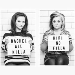 All Killa No Filla Live. Image shows from L to R: Rachel Fairburn, Kiri Pritchard-McLean. All Killa No Filla Live. Image shows from L to R: Rachel Fairburn, Kiri Pritchard-McLean.