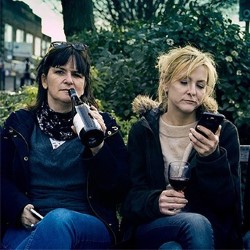 Buffering. Image shows from L to R: Pauline Eyre, Jenny Laville. Buffering. Image shows from L to R: Pauline Eyre, Jenny Laville.